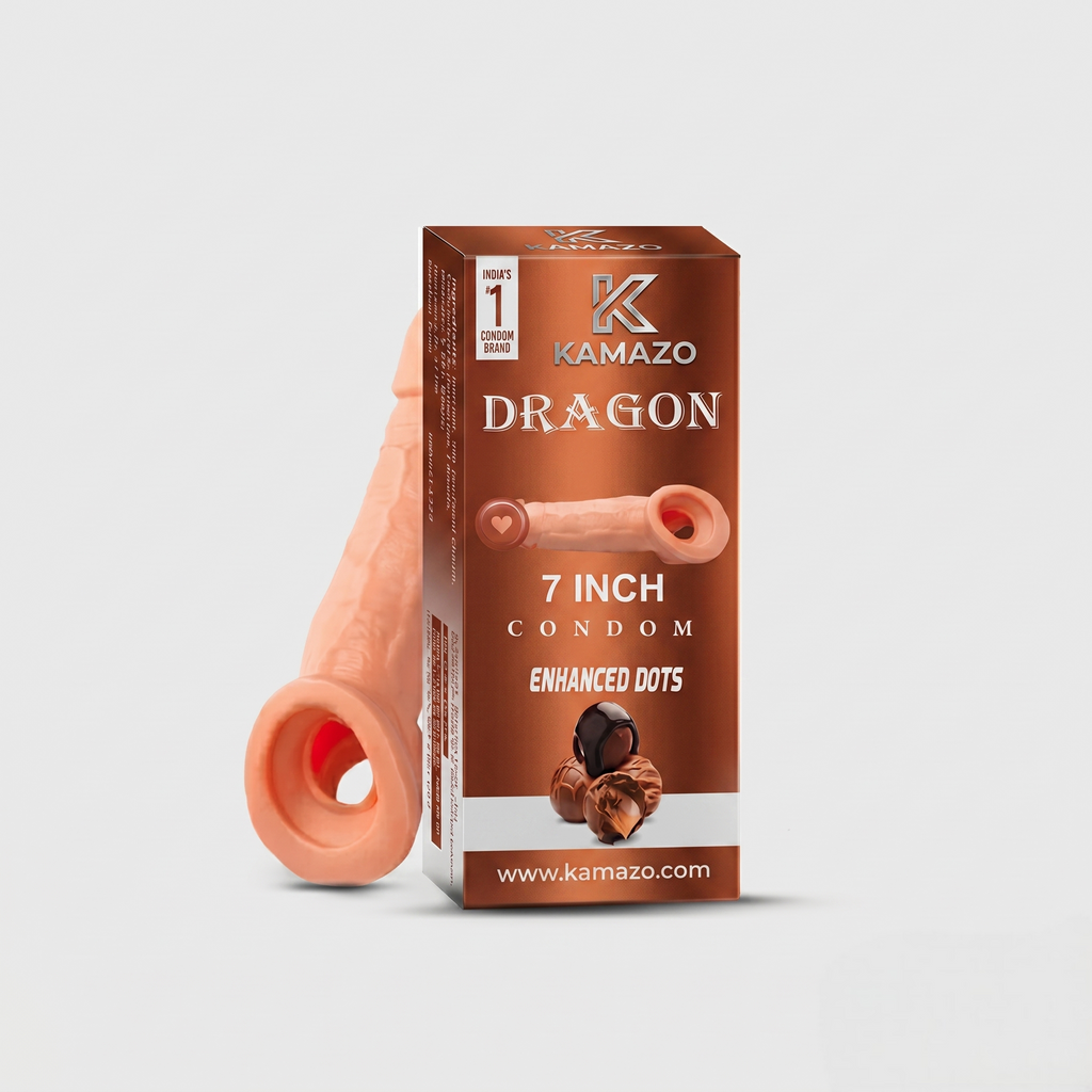 7 INCH DRAGON CONDOM PRIMIUM QULITY